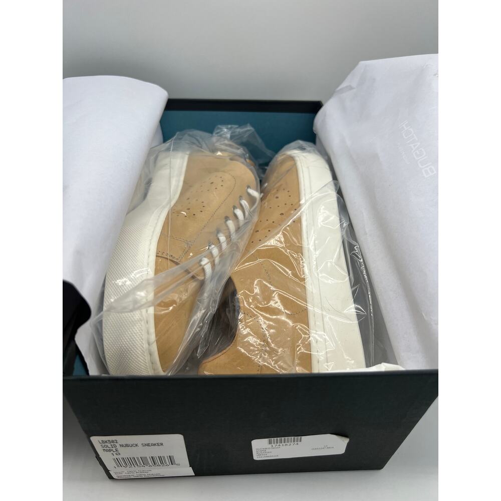 Bugatchi Solid Nubuck Leather Sneaker In Maple Si… - image 7